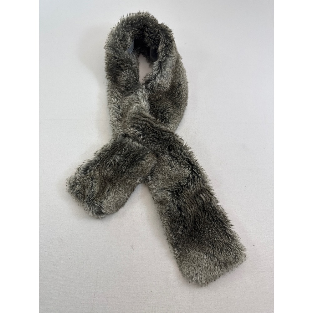 Restoration‎ Hardware Faux Fur Scarf Pull Through Luxe Winter Glam - Picture 2 of 5